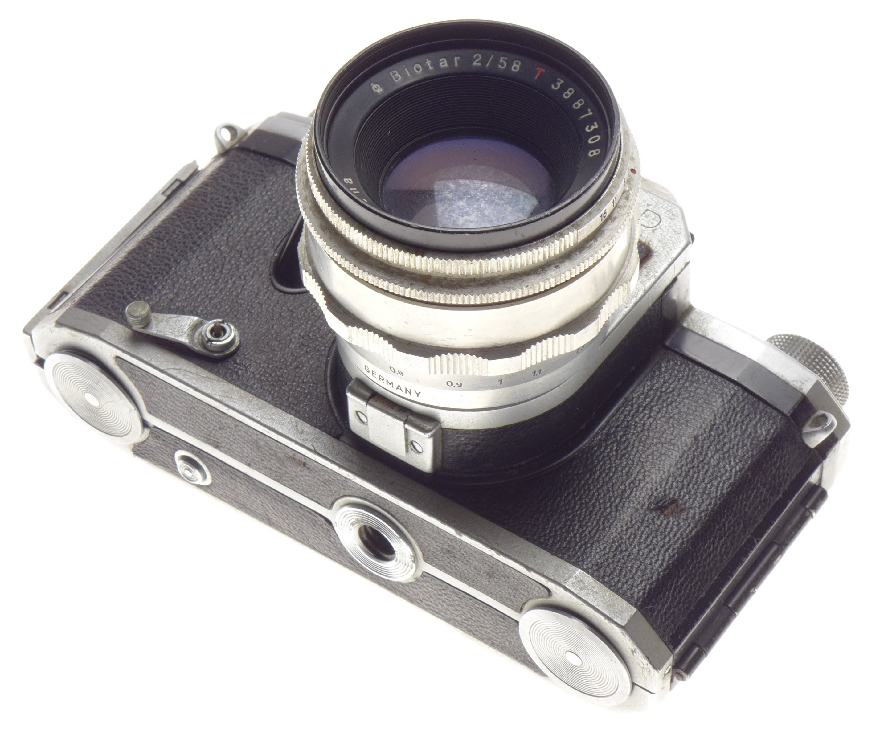 Digital SLR Zeiss Ikon VEB Contax D Biotar 2/58 red T Carl Zeiss lens